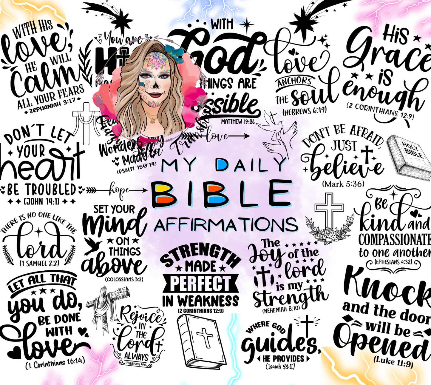 My daily Bible Tumbler Wrap