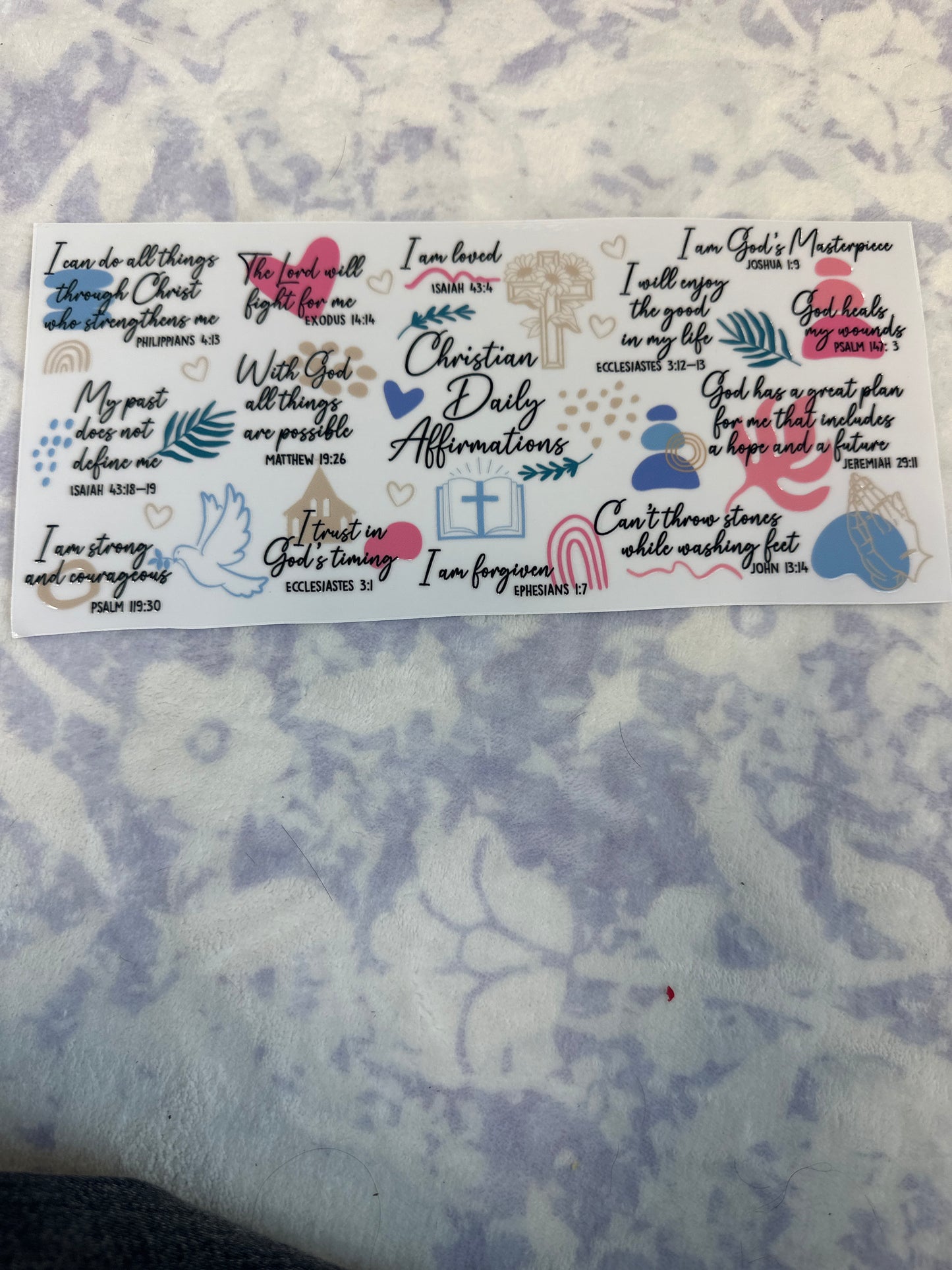 Christian daily affirmation wrap