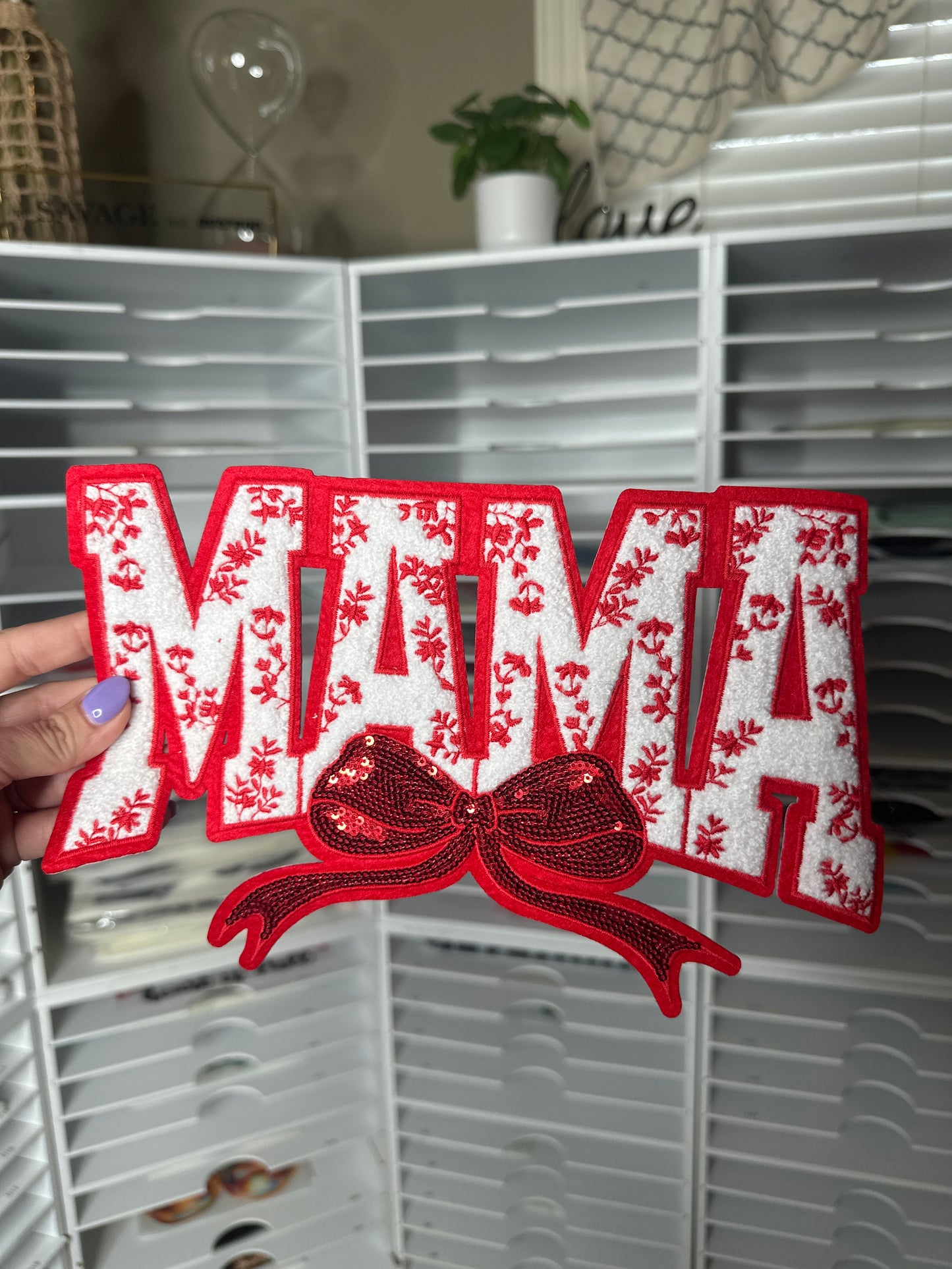 Red mama patch