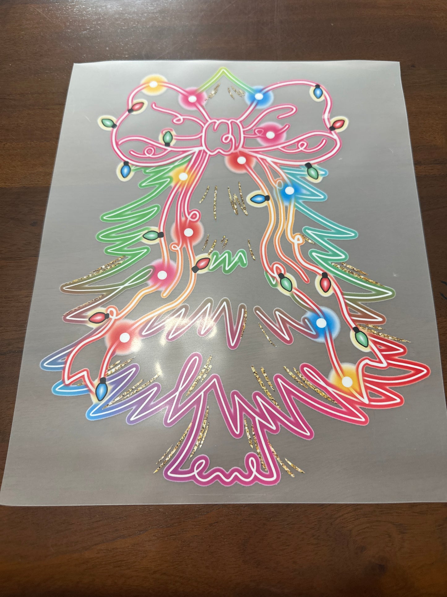 Neon light tree