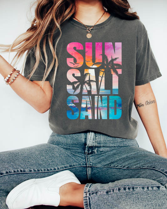 Sun salt sand ocean
