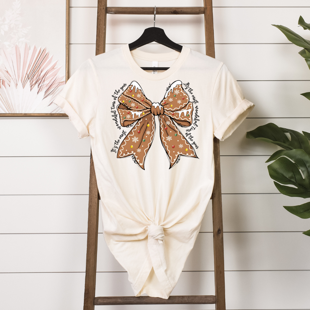 Gingerbread cookie bow