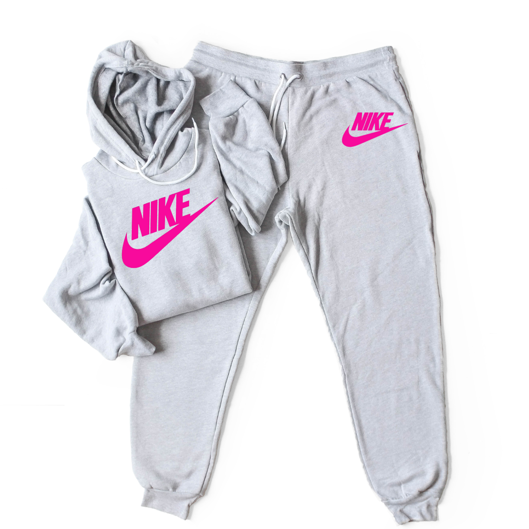 Hot pink check - set