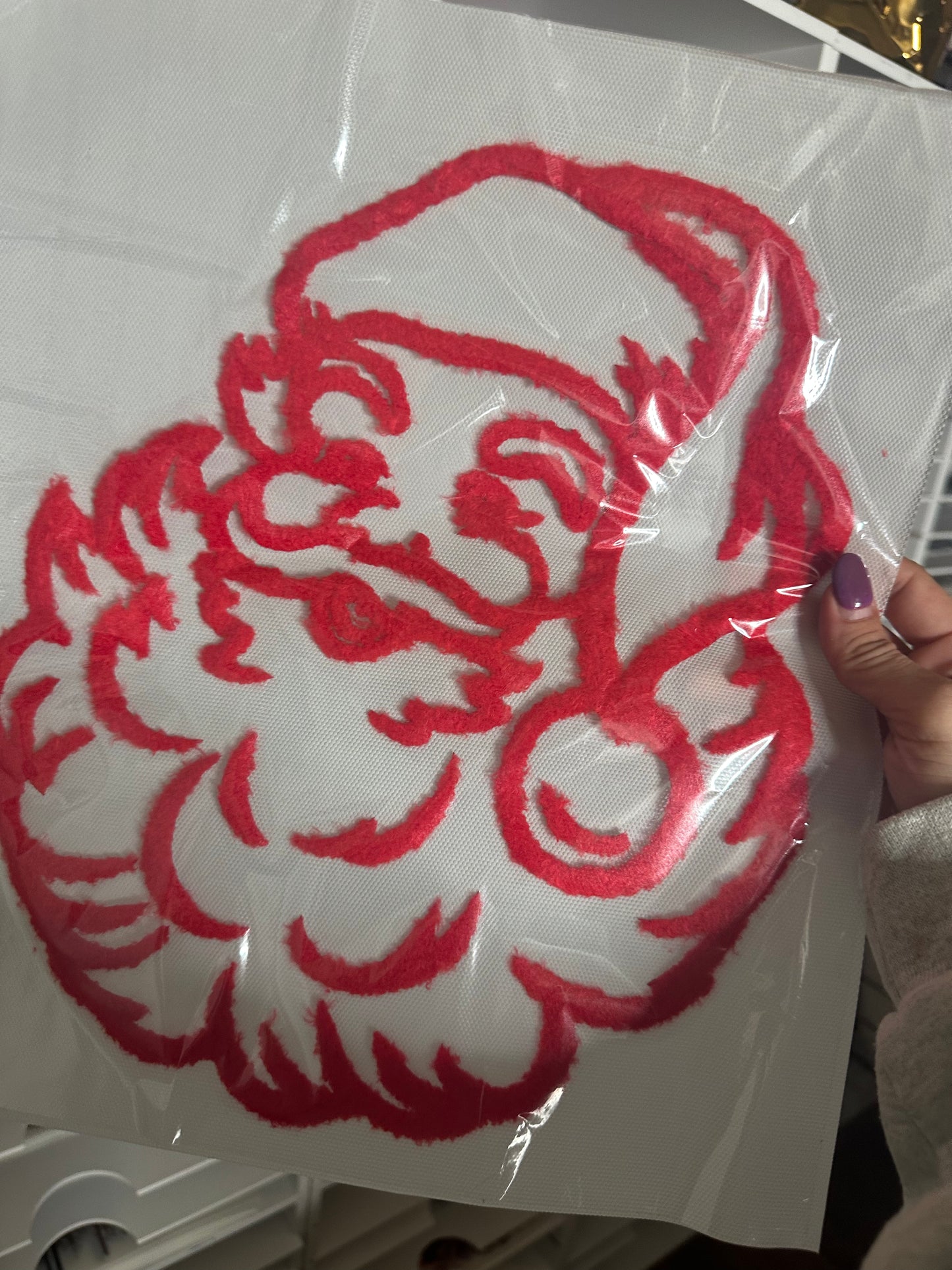 Fuzzy Santa - fuzzy patch