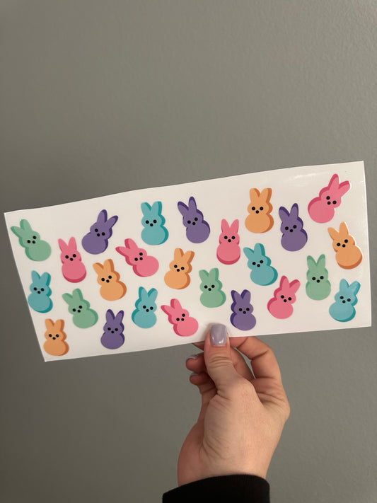 Peeps-16oz glass can wrap