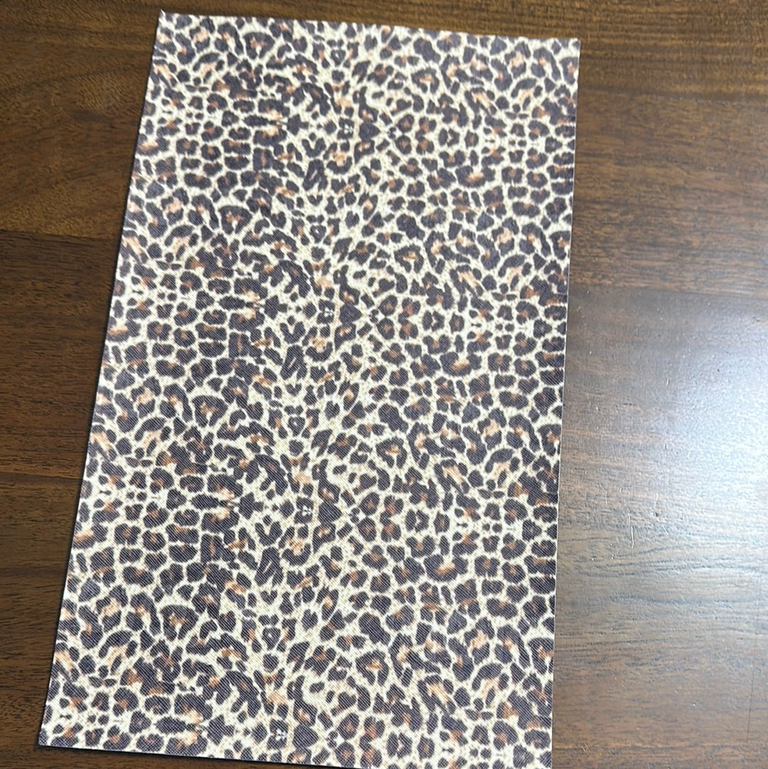 Faux leather cheetah sheets