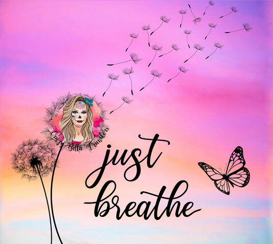 Just Breathe Tumbler Wrap